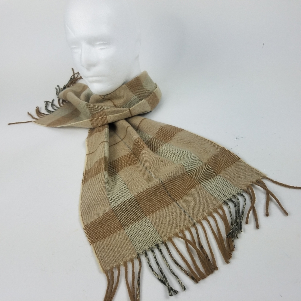 Christian Dior Monsieur Brown Plaid Cashmaire